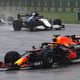 Max Verstappen, George Russell and Lewis Hamilton race around Spa